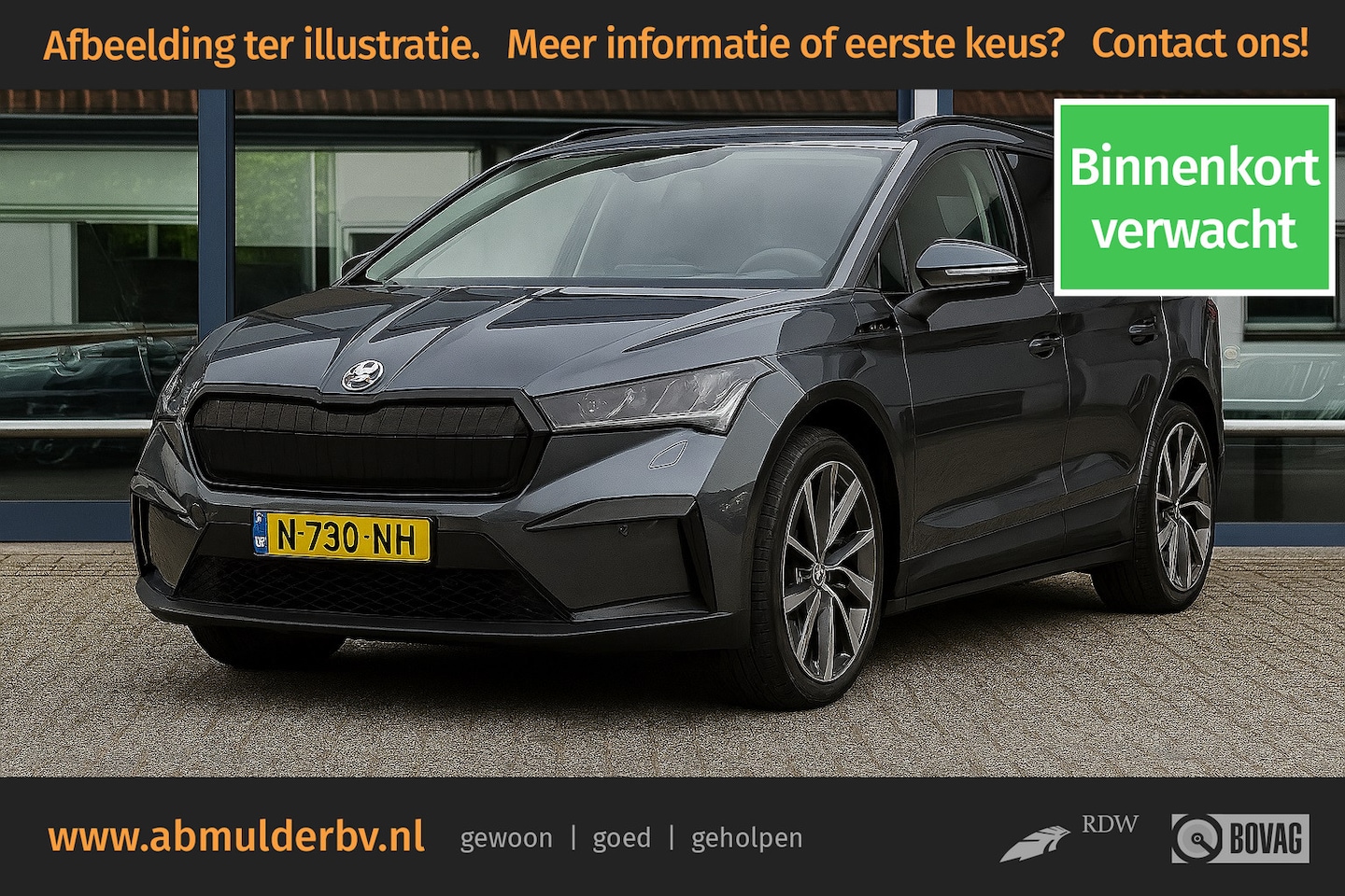Skoda Enyaq iV - 80 Sportline | Org. NL | BOVAG Garantie | Trekhaak | Panoramadak | - AutoWereld.nl