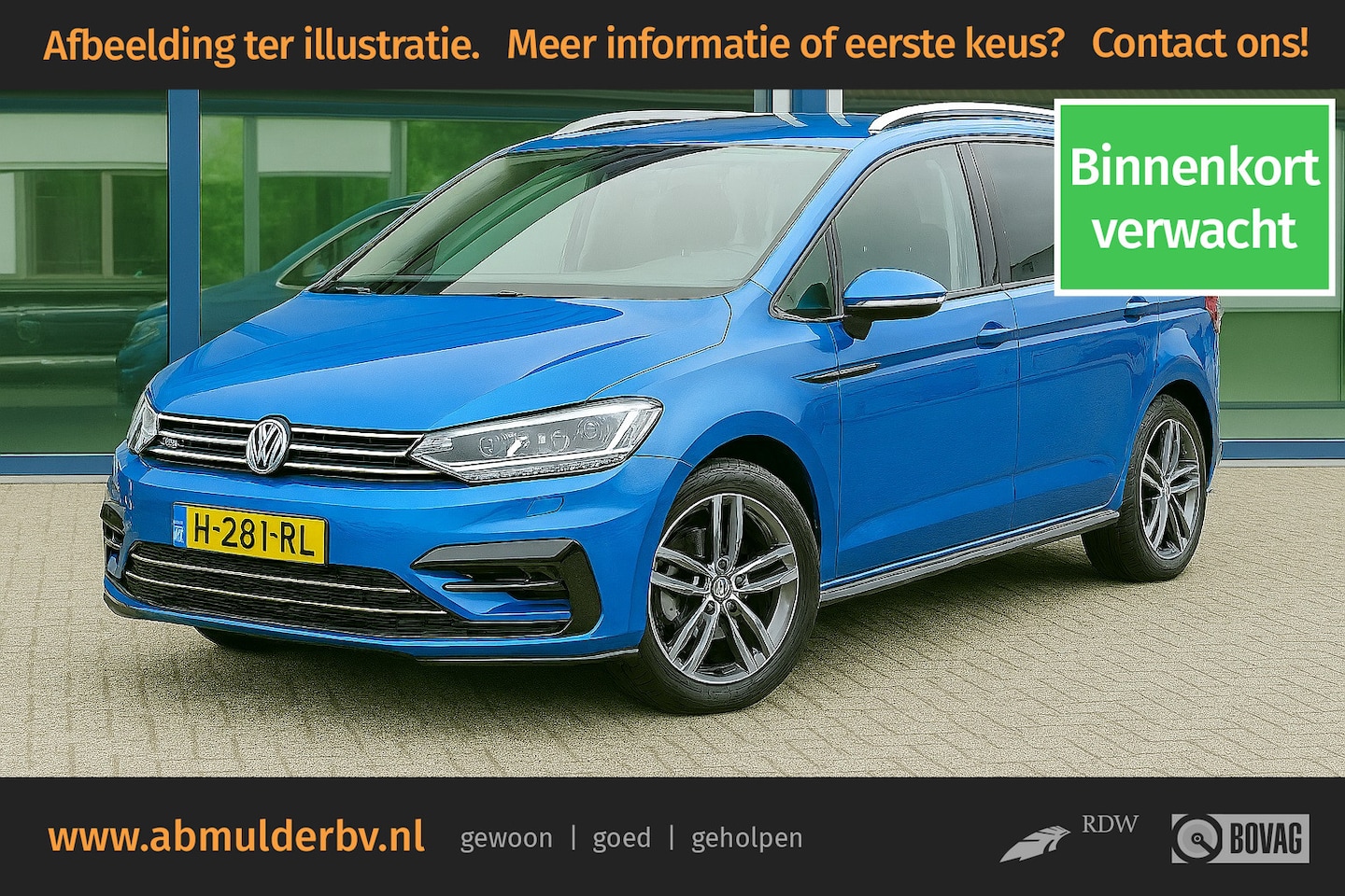 Volkswagen Touran - 1.5 TSI 150PK Highline Business R-Line 7P | 7-Persoons DSG Automaat | Org. NL (Uniek!) | B - AutoWereld.nl