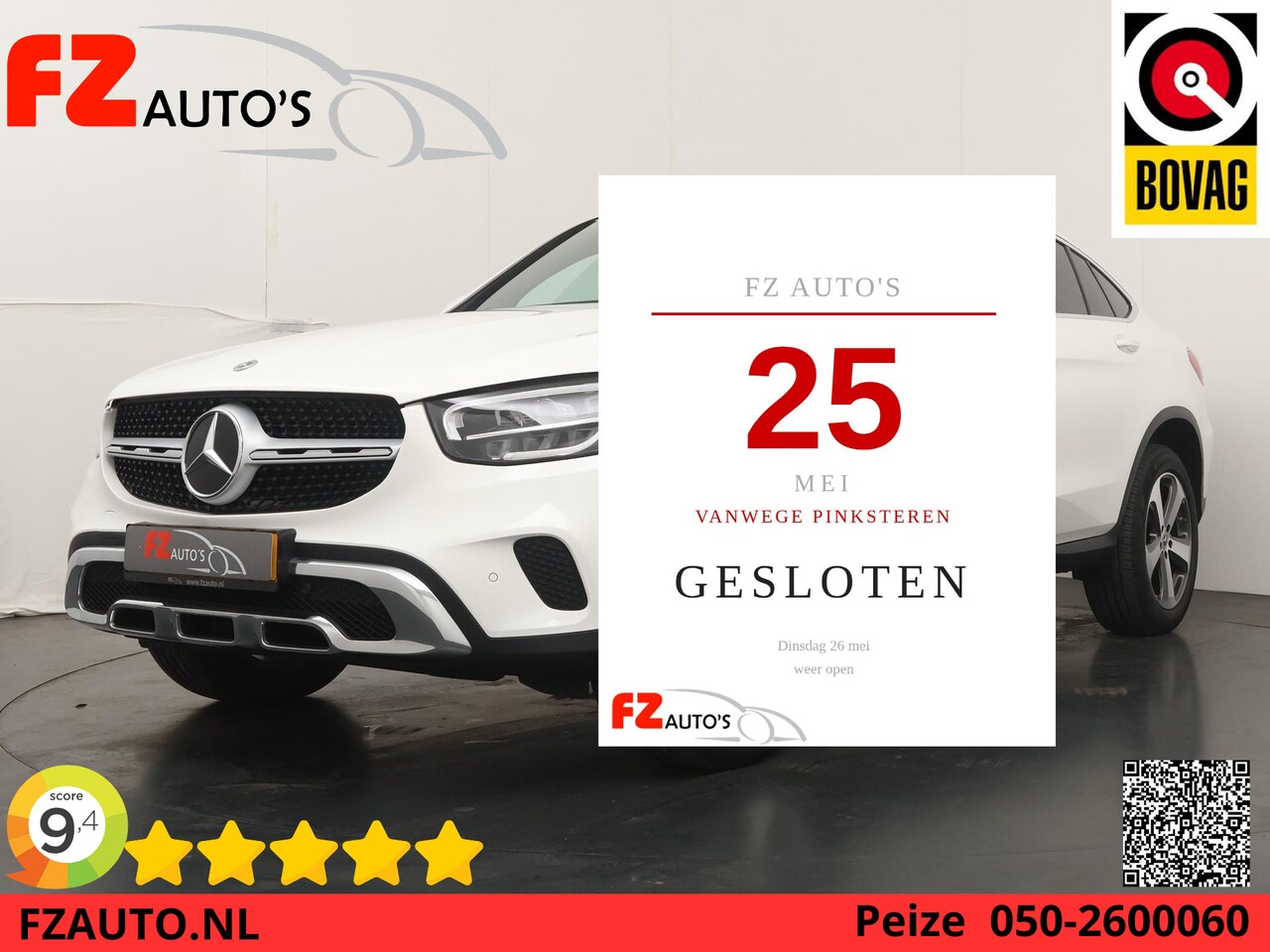 Mercedes-Benz GLC-klasse Coupé - 300e 4MATIC Business Solution Luxury - Navigatie - Stoelverwarming - Wegklapbare trekhaak - AutoWereld.nl