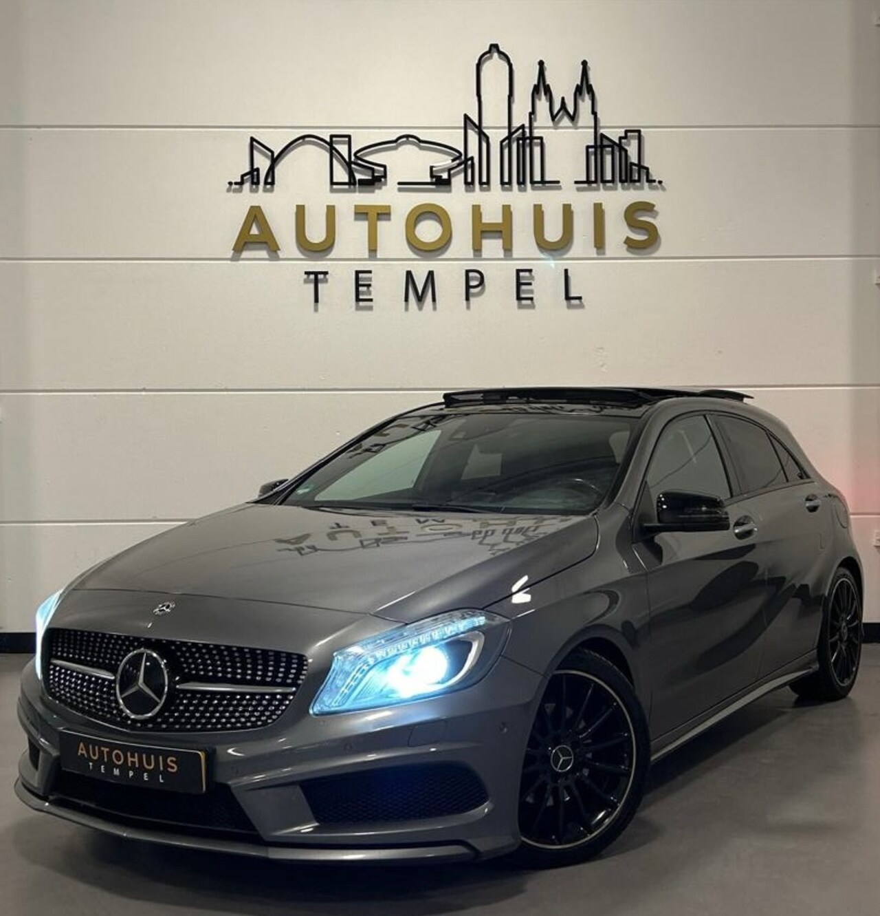 Mercedes-Benz A-klasse - 200 Ambition AMG Pano Airco Cruise Climate H/K Stoelverw Carbon Camera 19inch Vol - AutoWereld.nl