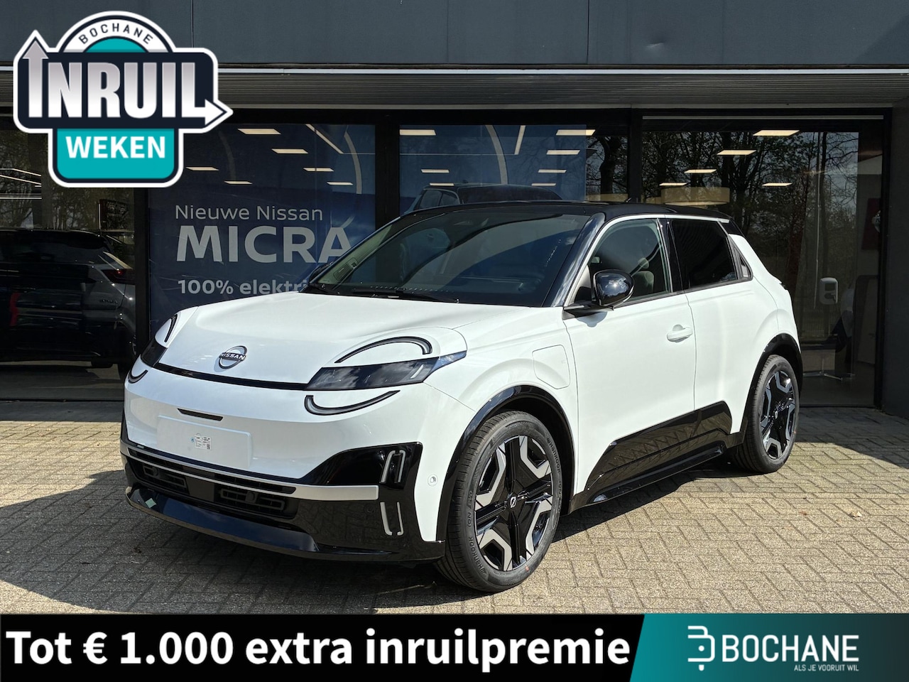 Nissan Micra - EVOLVE 52 kWh NIEUW UIT VOORRAAD LEVERBAAR | Achteruitrijcamera | Apple CarPlay & Android - AutoWereld.nl