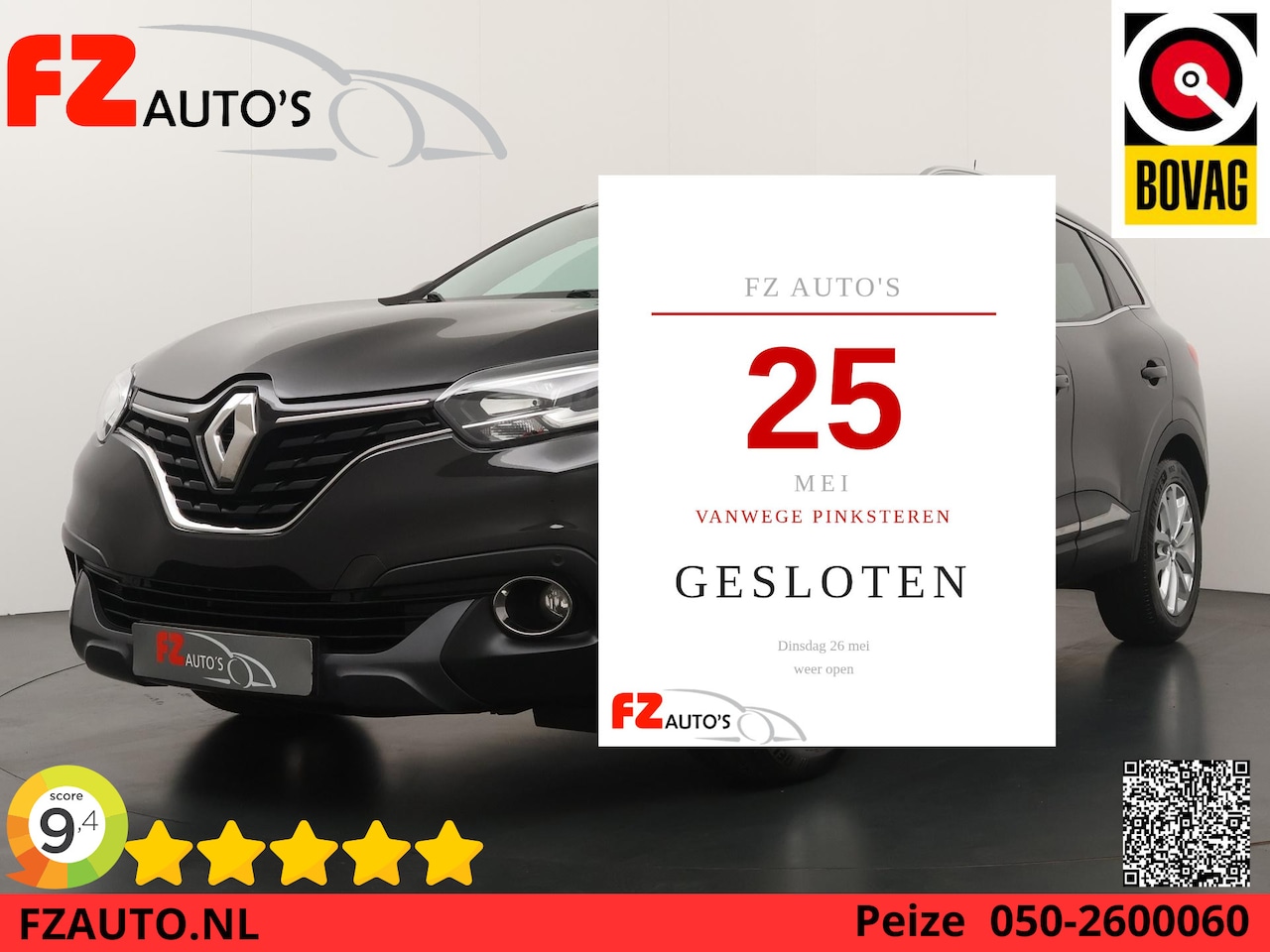 Renault Kadjar - 1.2 TCe Intens Automaat - Navigatie - Camera - Half lederen bekleding - AutoWereld.nl