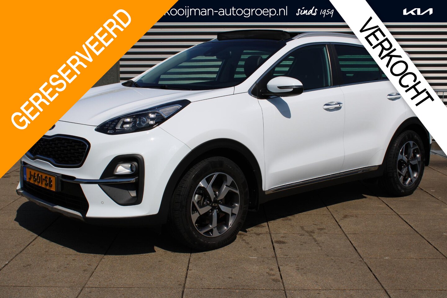 Kia Sportage - 1.6 T-GDI DynamicPlusLine 180 PK/ 22.000KM / Leder / Schuifdak / Trekhaak/ Nieuwstaat Au - AutoWereld.nl