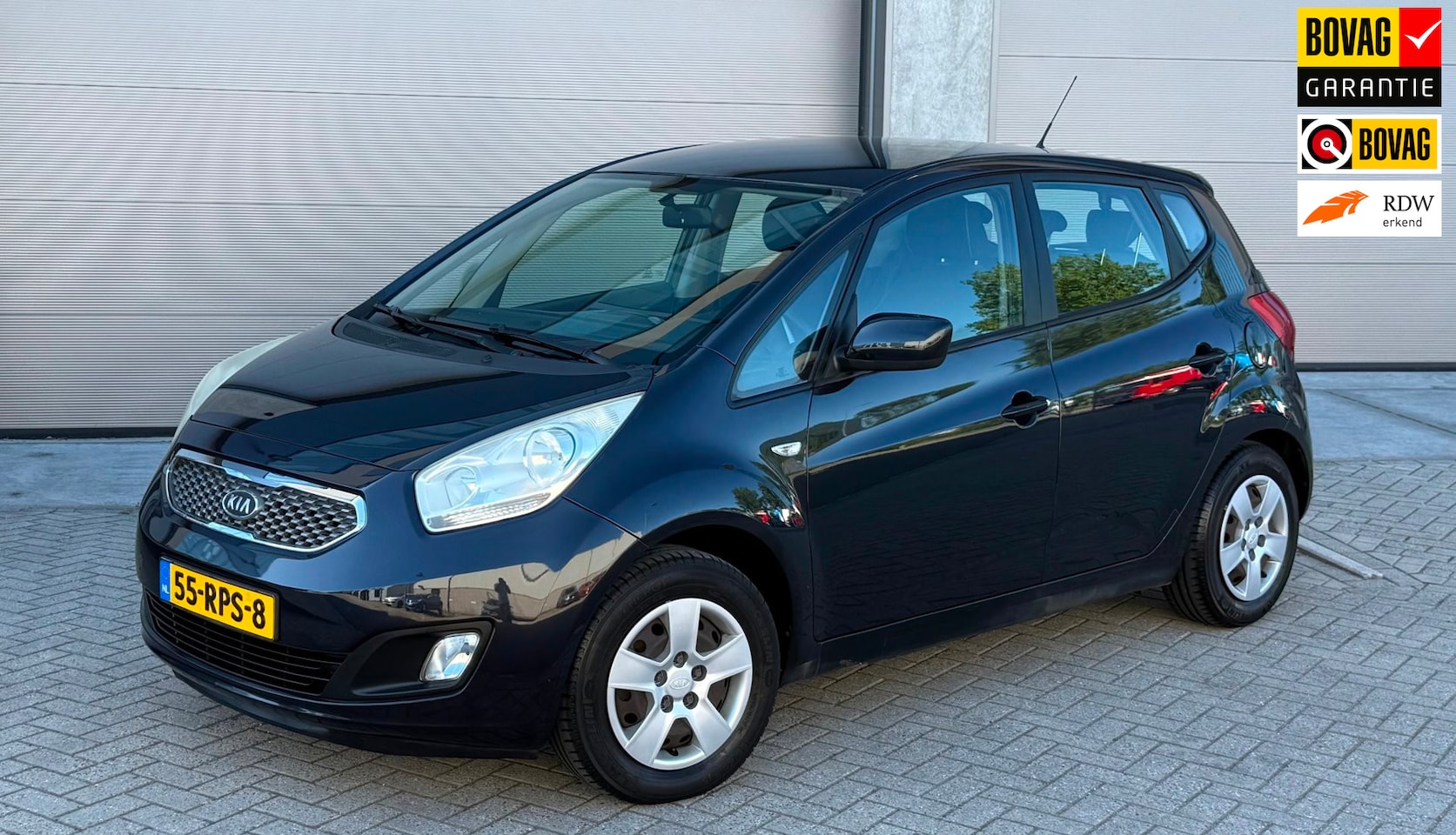 Kia Venga - 1.4 CVVT 90pk 2011 Zwart CAMERA|NAVI|NIEUWE APK - AutoWereld.nl