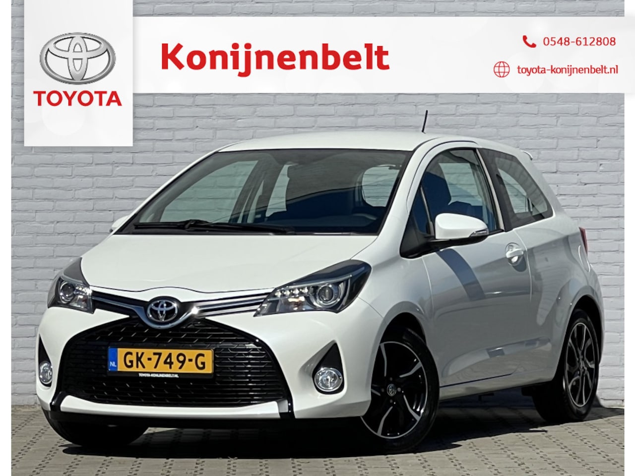 Toyota Yaris - 1.3 VVT-i Dynamic 3-deurs | Navi | NL auto | CPV | Airco - AutoWereld.nl