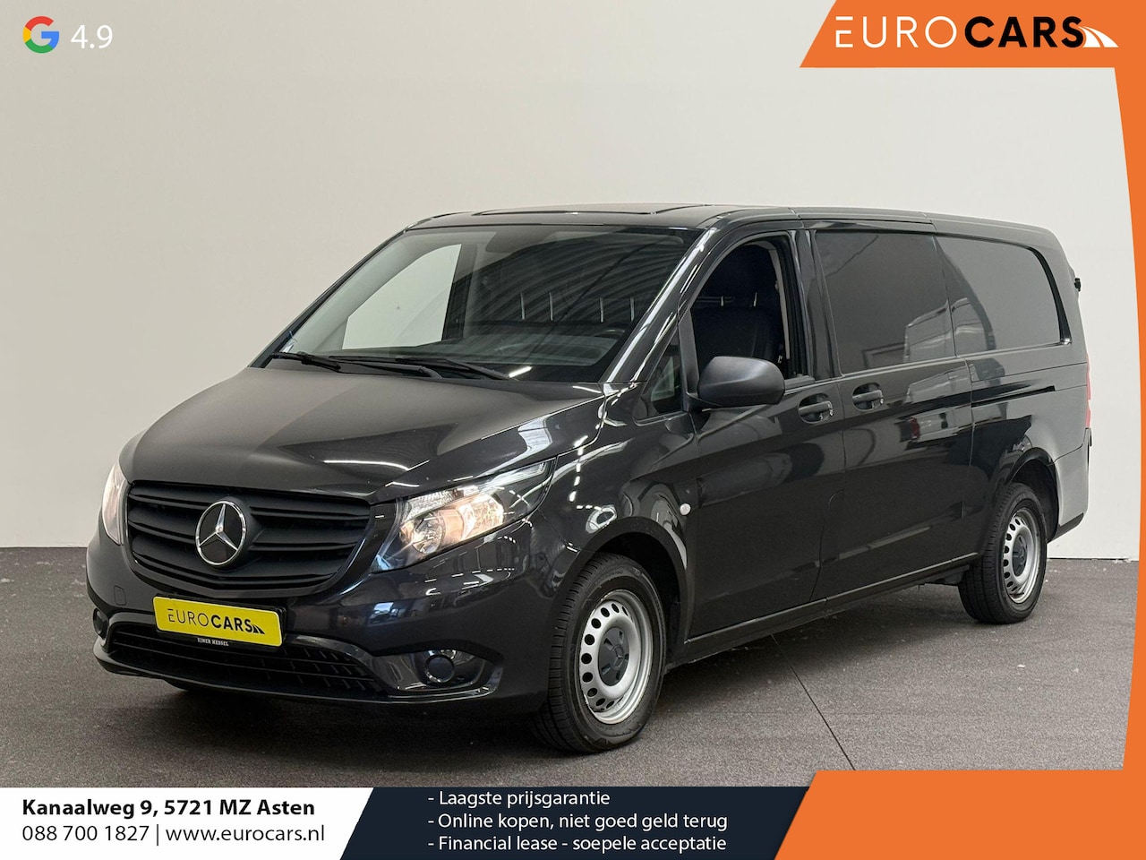 Mercedes-Benz Vito - 114 CDI Extra Lang Airco ACC Apple Navigatie Camera Carplay/Android Auto Dubbele Schuifdeu - AutoWereld.nl
