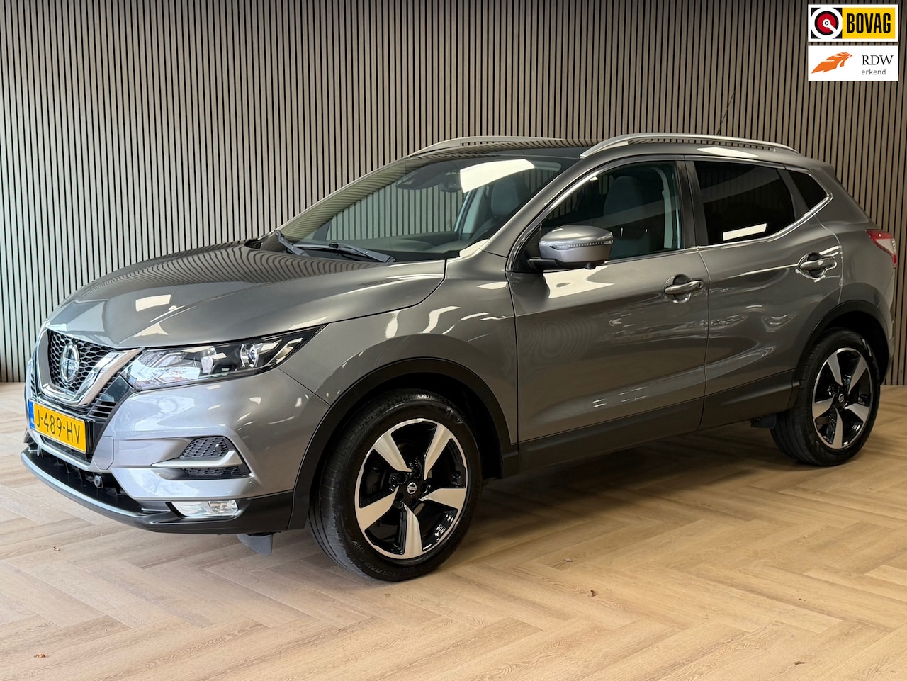 Nissan Qashqai - 1.2 N-Connecta PANORAMADAK CAMERA PDC LEDER KEYLESS-GO STOELVERWARMING LANE ASSIST START/S - AutoWereld.nl