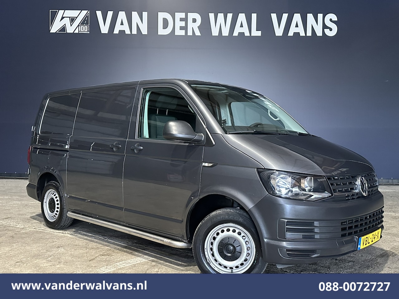 Volkswagen Transporter - 2.0 TDI 150pk L1H1 Euro6 Airco | Navigatie | Apple Carplay | Sidebars Android Auto, 2500kg - AutoWereld.nl