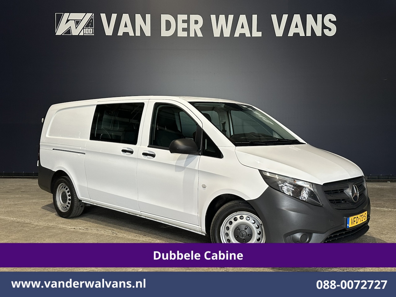 Mercedes-Benz Vito - 114 CDI 136pk Automaat L3H1 Dubbele Cabine Euro6 Airco | 5-Zits | Cruisecontrol - AutoWereld.nl