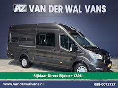 Ford Transit - 2.0 TDCI 185pk L4H3 Dubbele Cabine Euro6 *Rijklaar Direct Rijden* Airco | 6-Zits | Camera