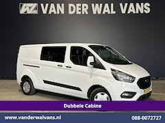 Ford Transit Custom - 2.0 TDCI 131pk L2H1 Dubbele Cabine Euro6 Airco | 6-Zits | LED | Cruisecontrol | 2800kg tre