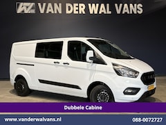 Ford Transit Custom - 2.0 TDCI 131pk L2H1 Dubbele Cabine Euro6 Airco | 6-Zits | Navigatie | LED | Apple Carplay