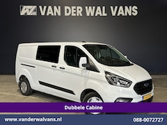 Ford Transit Custom - 2.0 TDCI 130pk L2H1 Dubbele Cabine Euro6 Airco | 6-Zits | Xenon | Camera | Navigatie | App