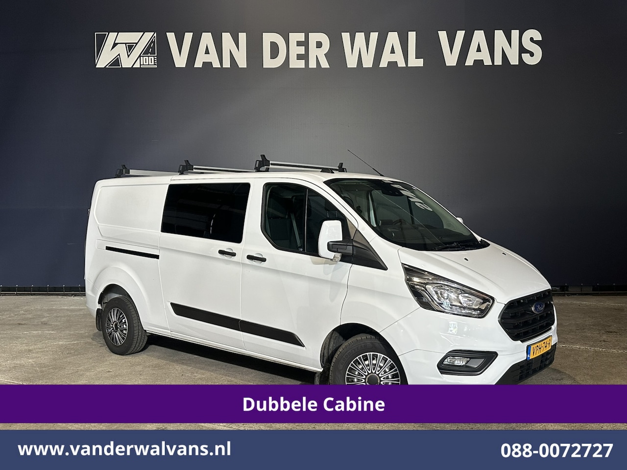 Ford Transit Custom - 2.0 TDCI 130pk L2H1 Dubbele Cabine Euro6 Airco | 6-Zits | Camera | LED | Cruisecontrol | 2 - AutoWereld.nl