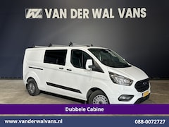 Ford Transit Custom - 2.0 TDCI 130pk L2H1 Dubbele Cabine Euro6 Airco | 6-Zits | Camera | LED | Cruisecontrol | 2
