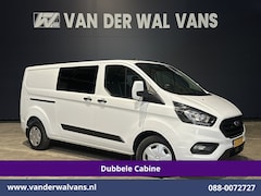 Ford Transit Custom - 2.0 TDCI 130pk L2H1 Dubbele Cabine Euro6 Airco | 6-Zits | LED | Cruisecontrol | Trekhaak P
