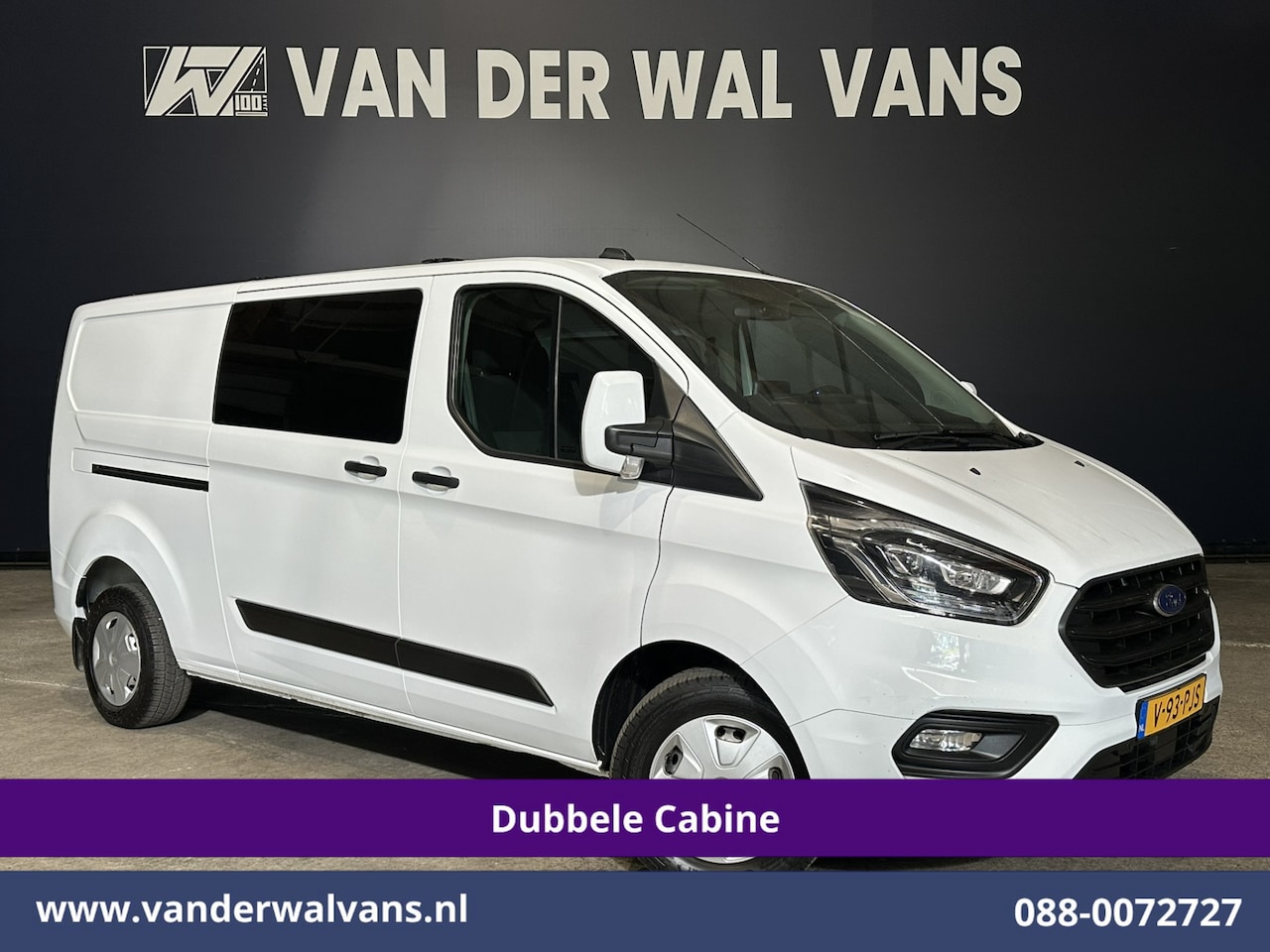 Ford Transit Custom - 2.0 TDCI 131pk L2H1 Dubbele Cabine Euro6 Airco | 5-Zits | Xenon | Navigatie | Cruisecontro - AutoWereld.nl