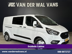Ford Transit Custom - 2.0 TDCI 131pk L2H1 Dubbele Cabine Euro6 Airco | 5-Zits | Xenon | Navigatie | Cruisecontro