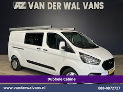 Ford Transit Custom - 2.0 TDCI 130pk L2H1 Dubbele Cabine Inrichting Euro6 Airco | 5-Zits | Imperiaal | LED | Cru