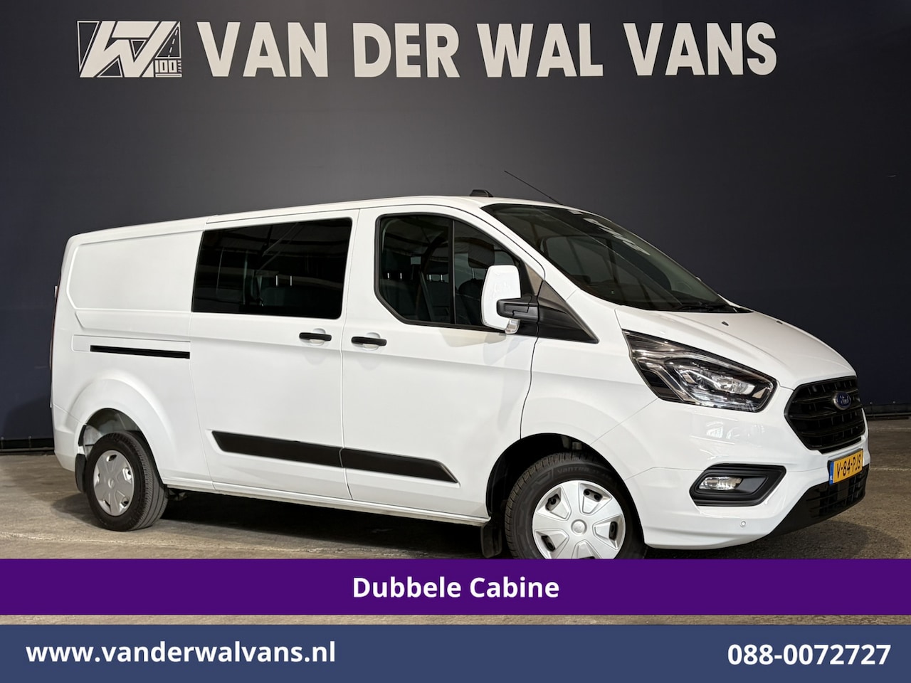 Ford Transit Custom - 2.0 TDCI 131pk L2H1 Dubbele Cabine Euro6 Airco | 6-Zits | Camera | Apple Carplay | Xenon | - AutoWereld.nl
