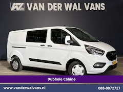Ford Transit Custom - 2.0 TDCI 131pk L2H1 Dubbele Cabine Euro6 Airco | 6-Zits | Camera | Apple Carplay | Xenon |