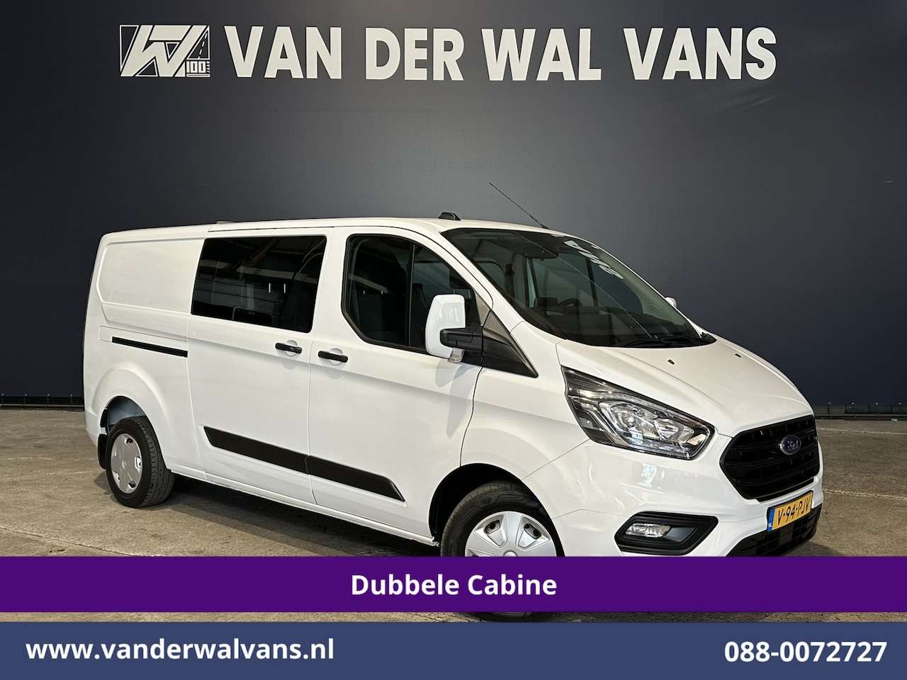 Ford Transit Custom - 2.0 TDCI 130pk L2H1 Dubbele Cabine Euro6 Airco | 5-Zits | Navigatie | Apple Carplay | LED - AutoWereld.nl
