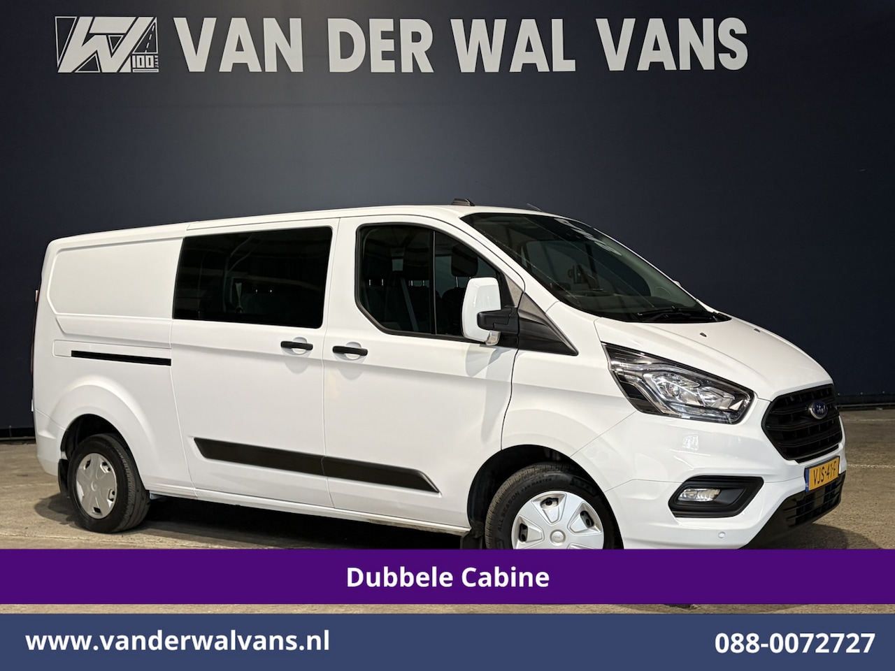 Ford Transit Custom - 2.0 TDCI L2H1 Dubbele Cabine Inrichting Euro6 Airco | 6-Zits | Camera | LED | Apple Carpla - AutoWereld.nl