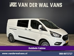 Ford Transit Custom - 2.0 TDCI 130pk L2H1 Dubbele Cabine Euro6 Airco | 6-Zits | LED | Cruisecontrol | Trekhaak P
