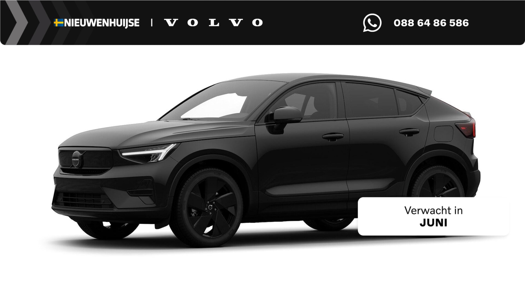 Volvo EC40 - Single Motor Plus Black Edition Europa 70 kWh | Google | Adaptieve Cruise Control | Getint - AutoWereld.nl