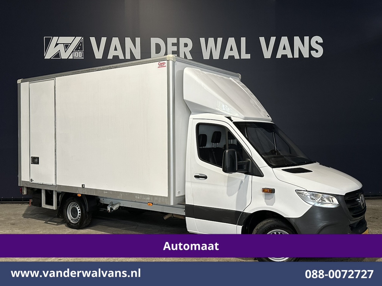 Mercedes-Benz Sprinter - 314CDI 143pk Automaat Bakwagen 21m3 KUUB Laadklep Zijdeur Euro6 Airco | Bijrijdersbank Lat - AutoWereld.nl