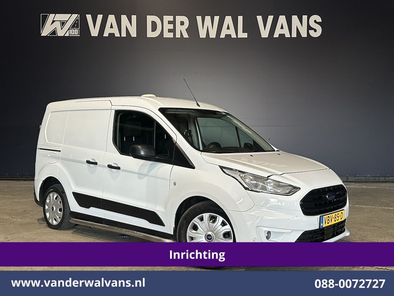 Ford Transit Connect - 1.5 EcoBlue 100pk L1H1 Inrichting Euro6 Airco | Cruisecontrol | Verwarmde Voorruit Sidebar - AutoWereld.nl
