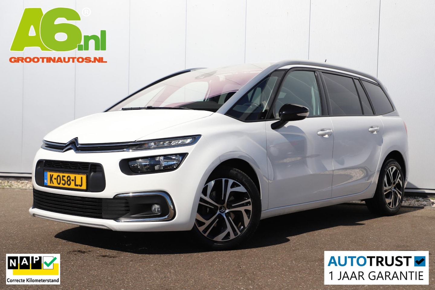 Citroën Grand C4 SpaceTourer - 1.5 BlueHDI Business 7p 7 Persoons Navigatie Achteruitrijcamera Clima Cruise Getint Glas C - AutoWereld.nl