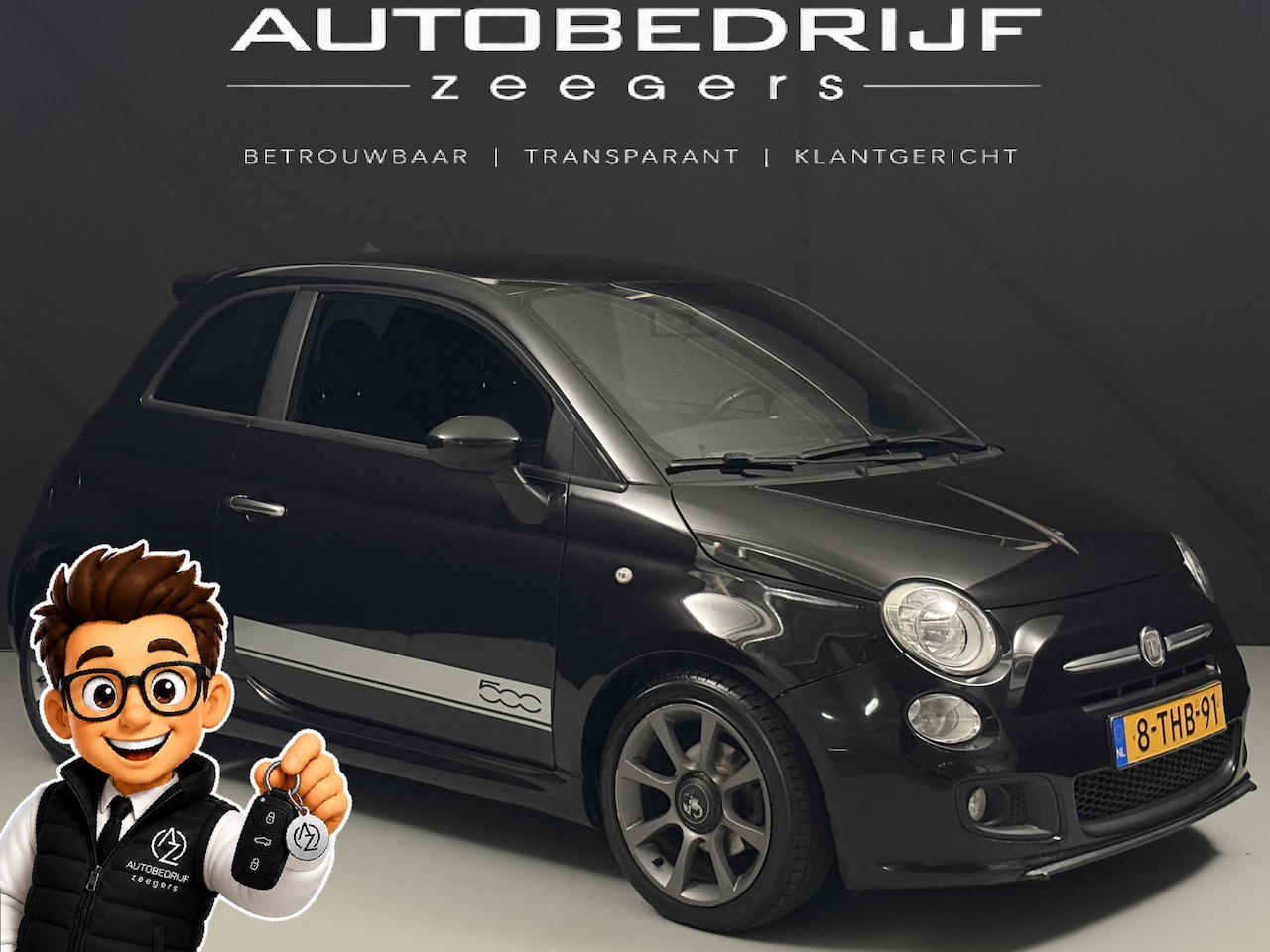 Fiat 500 - 0.9 TwinAir 500S *KDL*AC*Sport* - AutoWereld.nl