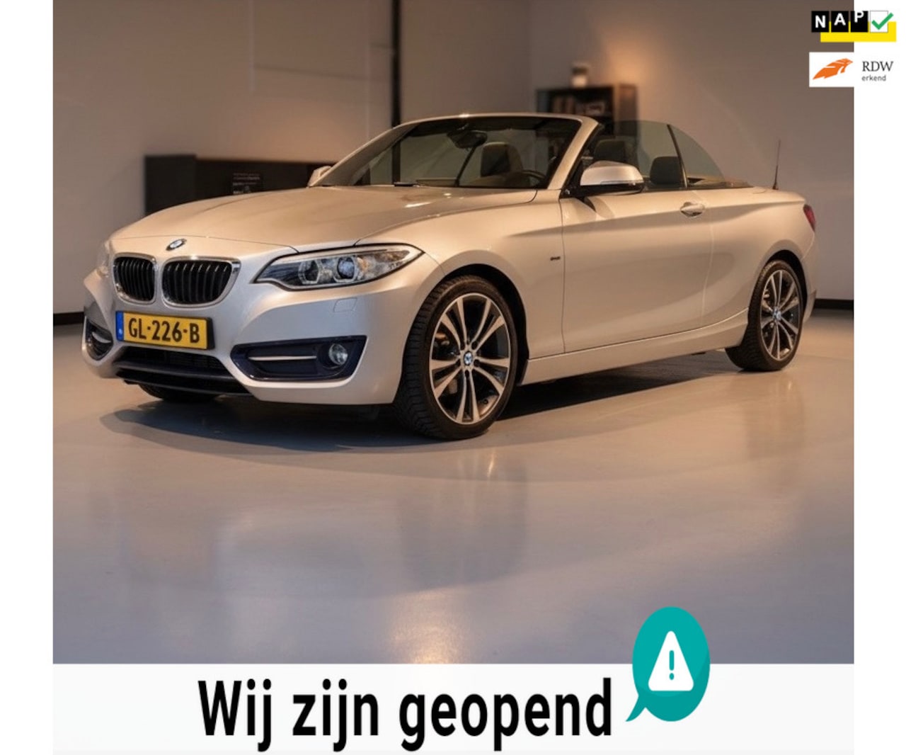 BMW 2-serie Cabrio - 218i Executive-nette-dikke auto-trekhaak-volledig dealer onderhouden - AutoWereld.nl