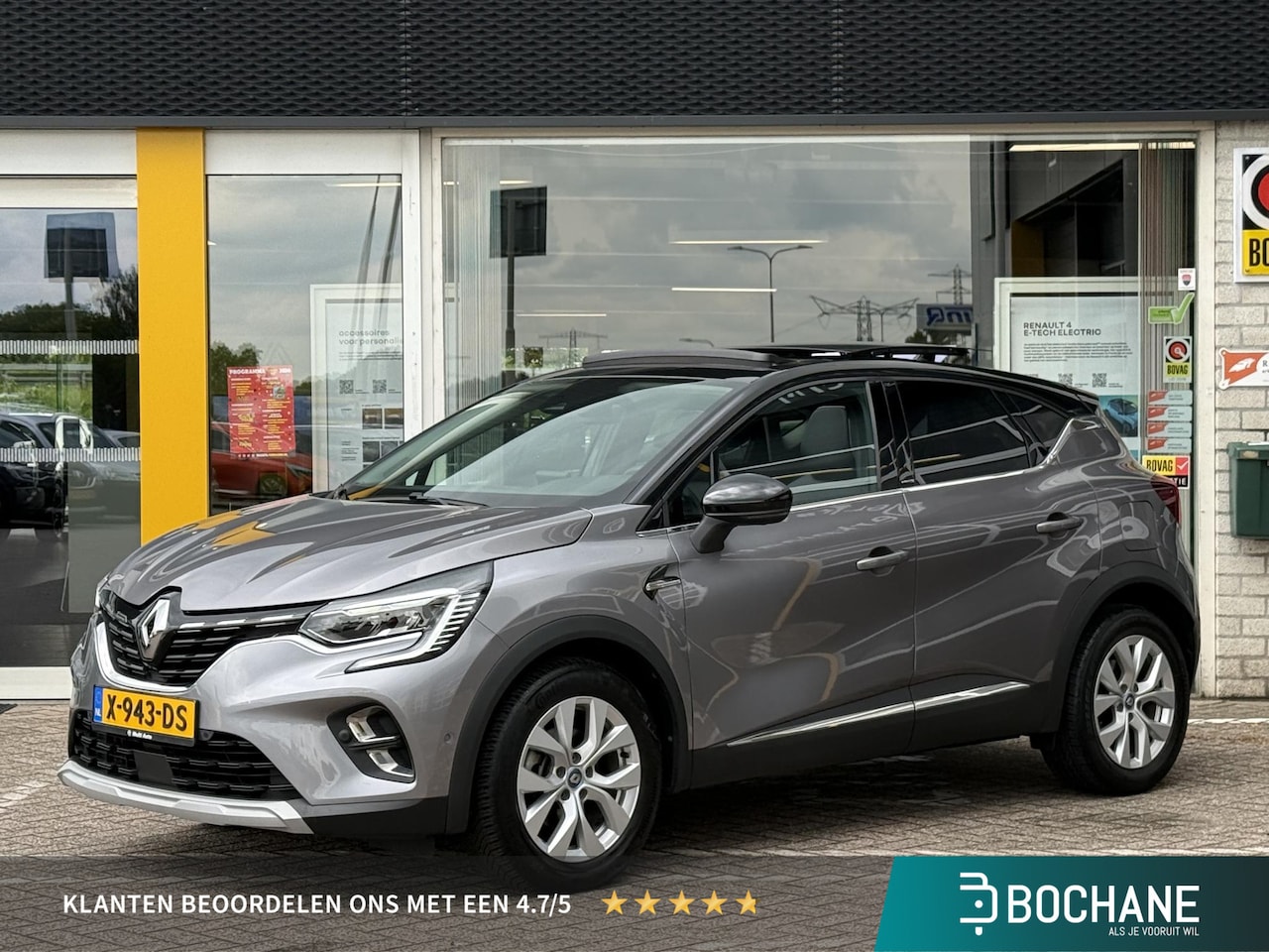 Renault Captur - 1.6 E-Tech Plug-in Hybrid 160 Intens | elektrisch glazen schuif-/kanteldak | 360 graden ca - AutoWereld.nl