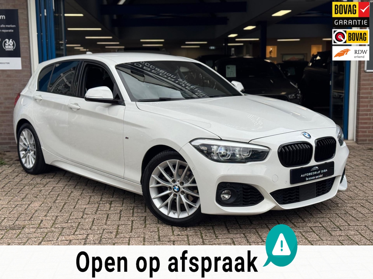 BMW 1-serie - 118i M-Pakket 2019 WIT AUT NAVI CAMERA ACC NAP! - AutoWereld.nl