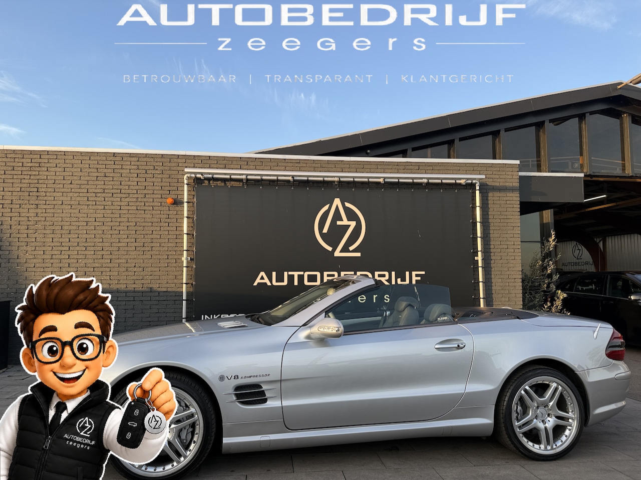 Mercedes-Benz SL-klasse Cabrio - AMG 55 Performance Pakket * UNIEK STAAT * - AutoWereld.nl