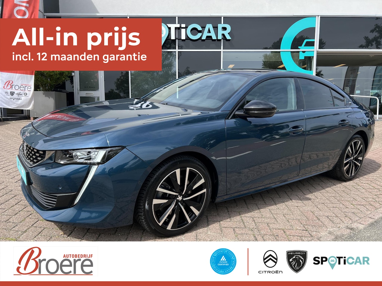 Peugeot 508 - 1.6 Hybrid GT Pack 225 Automaat Panoramadak, elek. achterklep - AutoWereld.nl