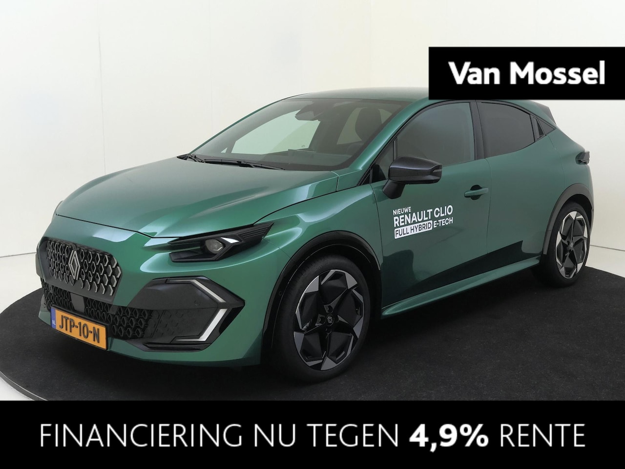 Renault Clio - 1.8 Hybrid 160 PK techno | Automaat | pack première | vert absolu - AutoWereld.nl