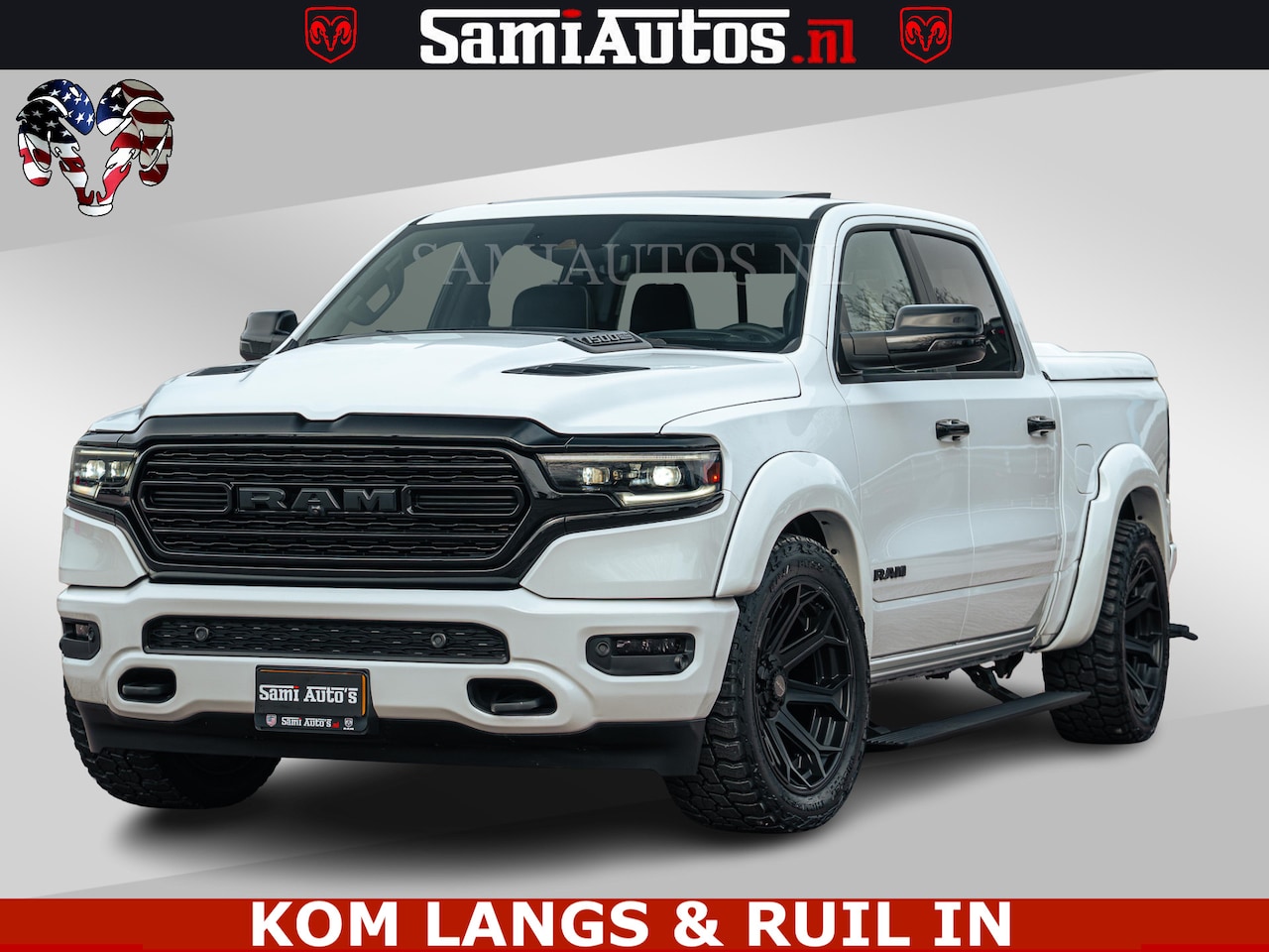 Dodge Ram 1500 - Limited Night | 5.7 V8 Hemi Full Option | LPG | Comfortabele Dubbele Cabine met Royale 5 Z - AutoWereld.nl