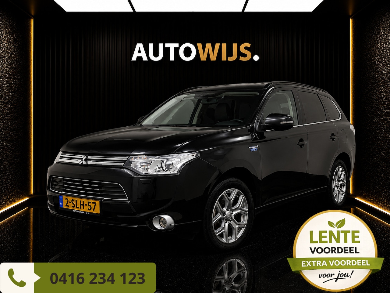 Mitsubishi Outlander - 2.0 PHEV Instyle|LEDER|PANO|TREKHAAK|CAMERA|DEALER ONDERHOUDEN - AutoWereld.nl