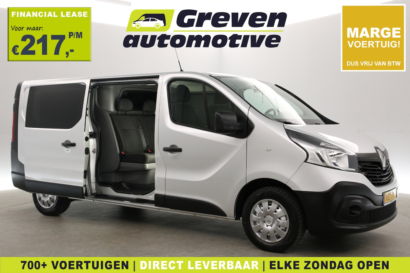 Renault Trafic - 1.6 dCi T29 L2H1 | Marge | Dubbele Cabine | Airco | Cruise | Navi | Parkeersens. - AutoWereld.nl