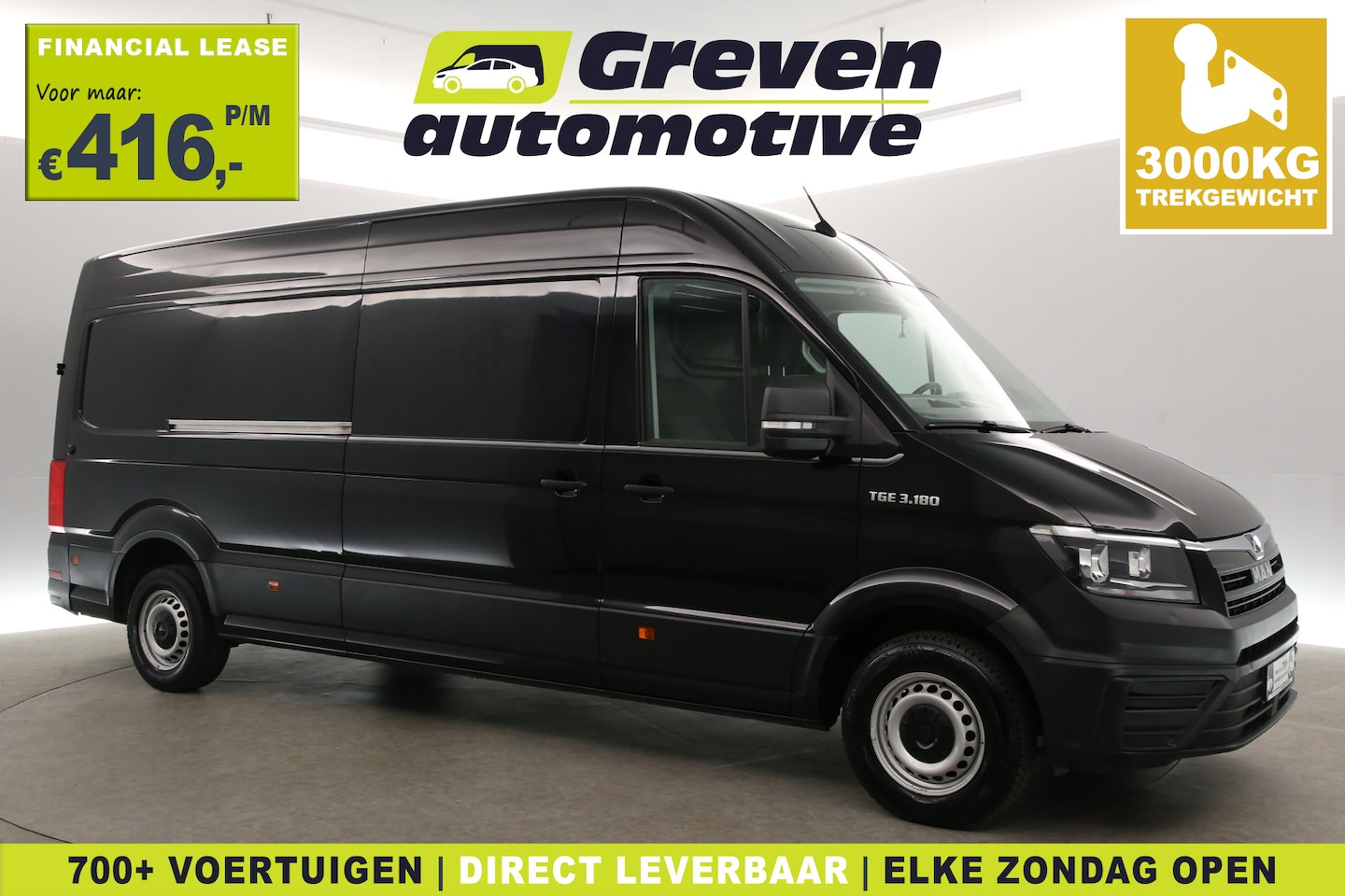 MAN TGE - 3.180 | 35 2.0 L4H3 | 177PK | 3000kg Trekgew. | Automaat | Airco | Elektrpakket - AutoWereld.nl