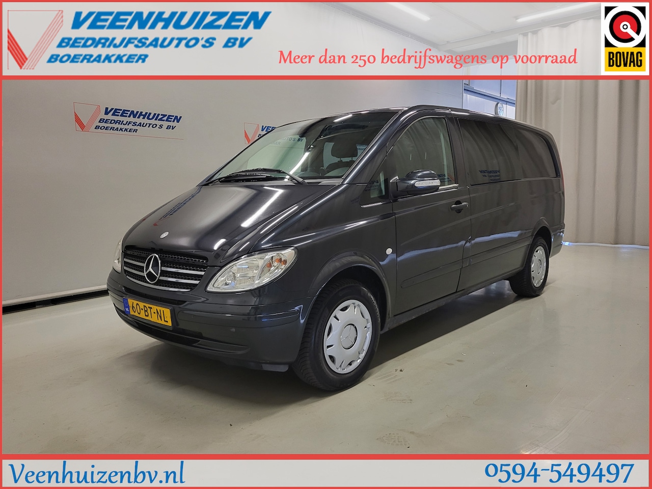 Mercedes-Benz Vito - 115CDI L2/H1 Dubbele Cabine Marge Automaat Apk tot 3-3-2027! - AutoWereld.nl