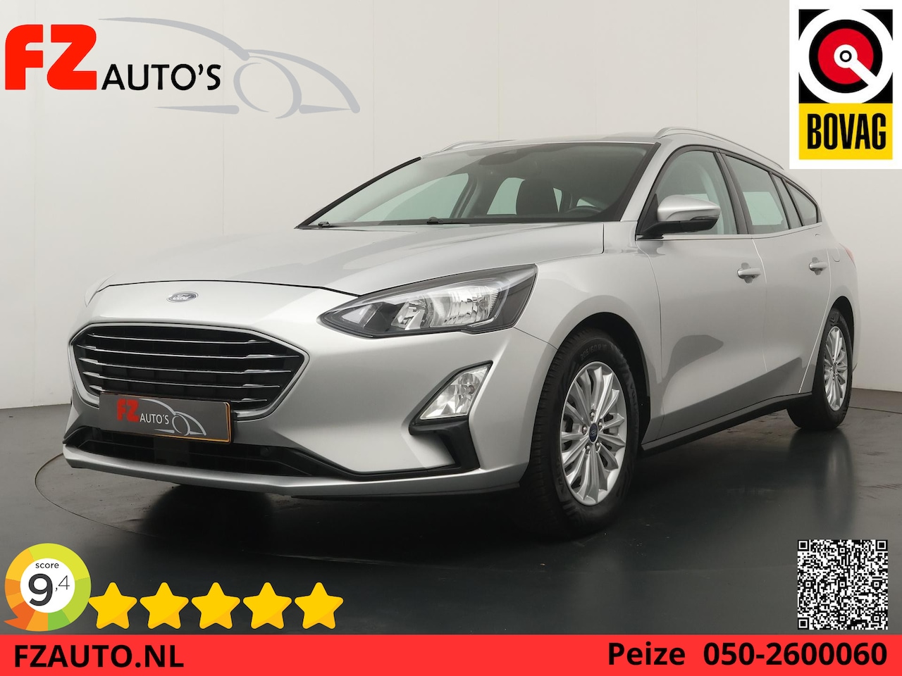 Ford Focus Wagon - 1.0 EcoBoost Titanium Business - Navigatie - Stoelverwarming - Climate Control - Trekhaak - AutoWereld.nl