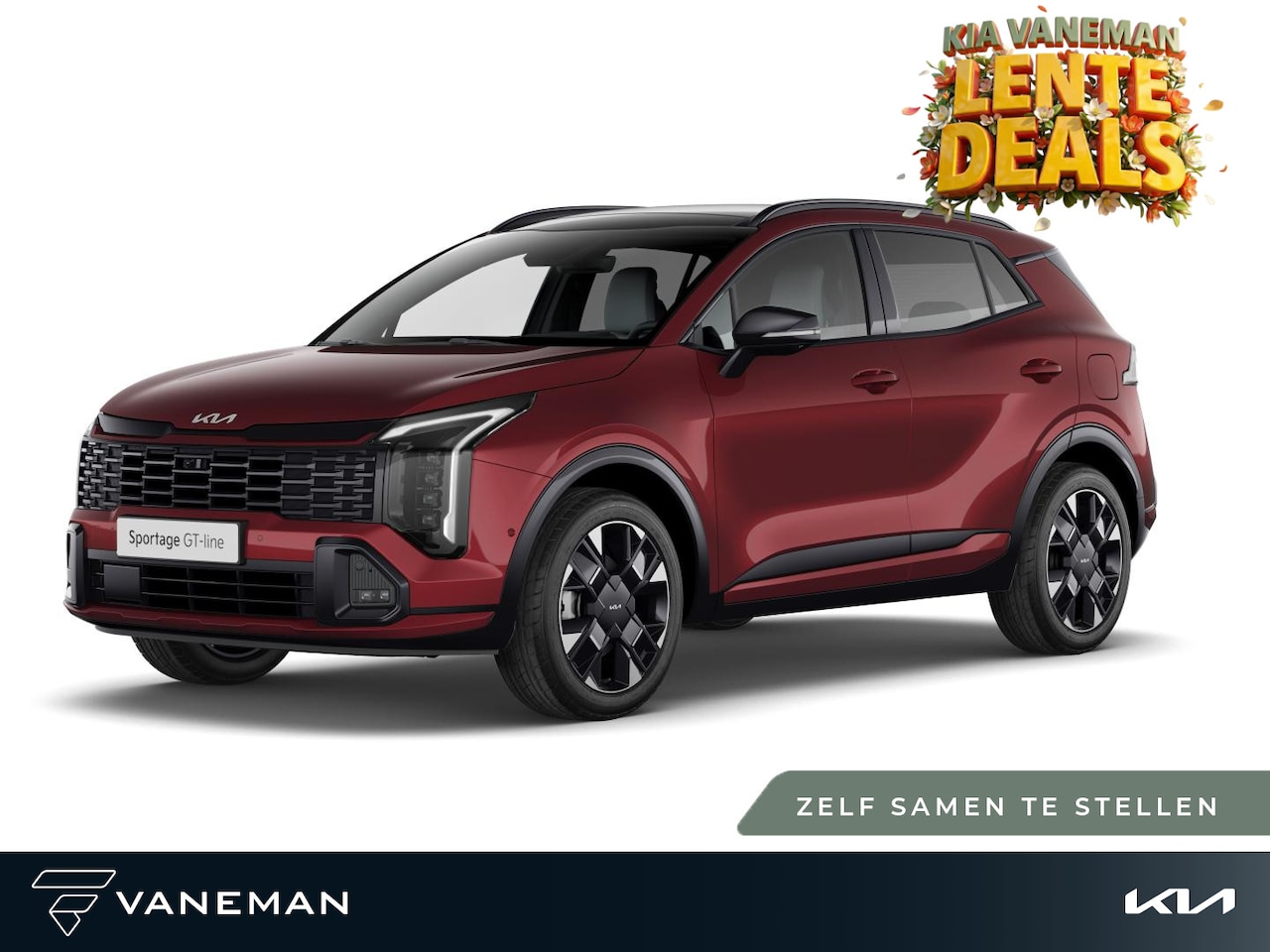 Kia Sportage - 1.6 T-GDi Plug-in Hybrid AWD DynamicPlusLine | Elektrisch schuif-/kanteldak | Zelf samenst - AutoWereld.nl
