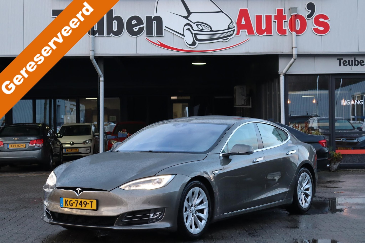 Tesla Model S - 75D Base 88% SOH, BTW auto, Cold weather-pakket, Lederen interieur, Stoel- en stuurverwarm - AutoWereld.nl