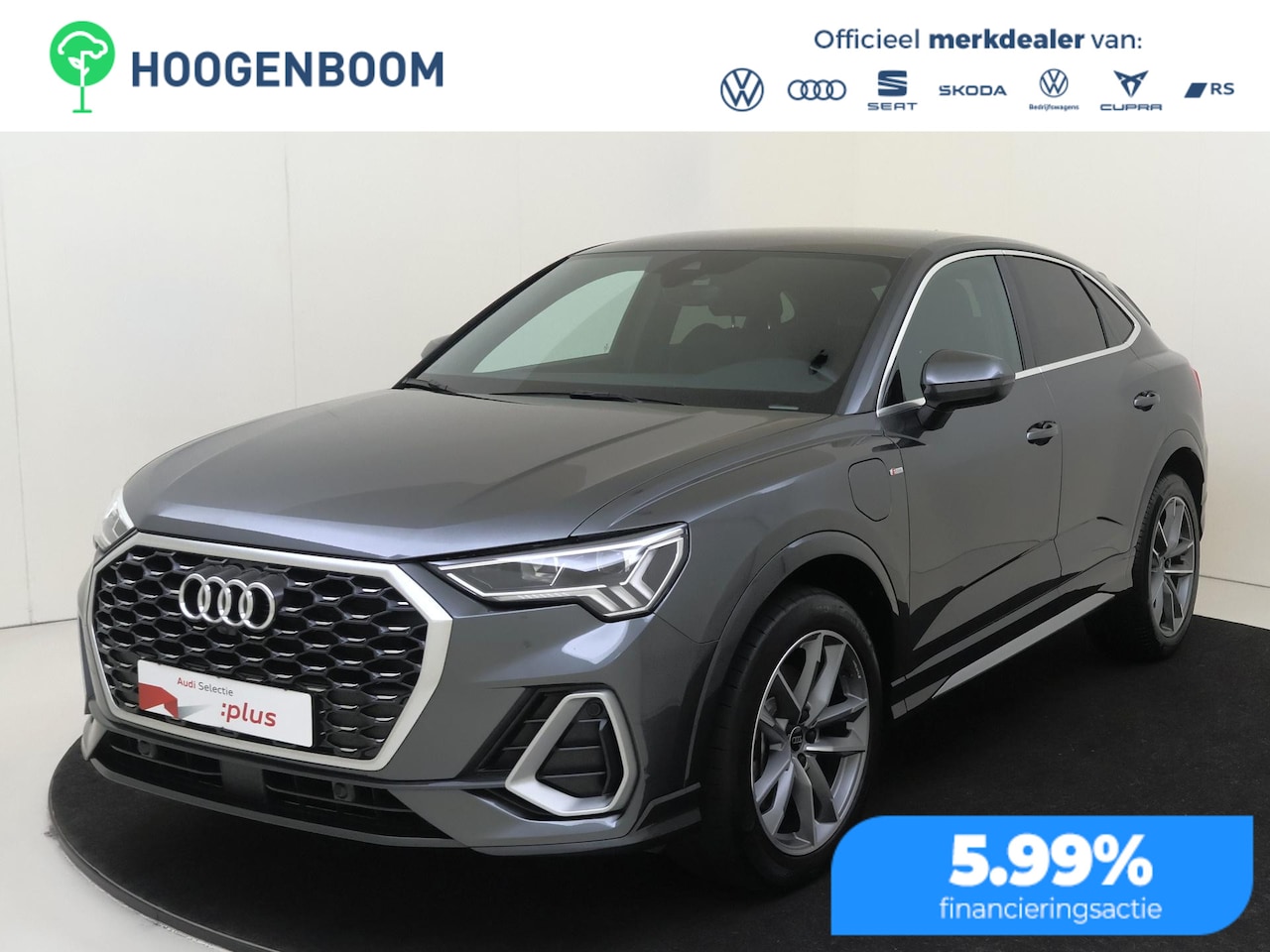 Audi Q3 Sportback - 45 TFSI e S Edition | SoH 100% | SONOS audio | Lederen bekleding | 360 camera | Dodehoek d - AutoWereld.nl