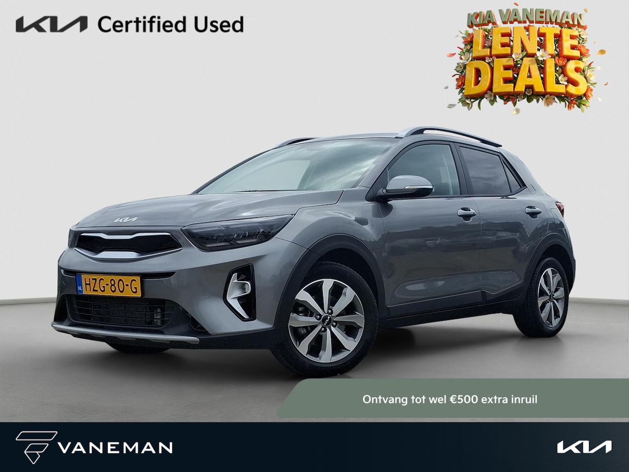 Kia Stonic - 1.0 T-GDi MHEV DynamicPlusLine Stoel- en stuurverwarming | Cruise | Navi | Privacy Glass | - AutoWereld.nl