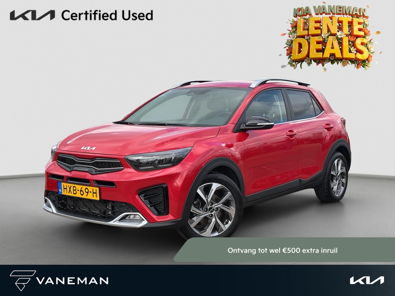 Kia Stonic - 1.0 T-GDi MHEV GT-Line Automaat Cruise | Start/Stop | Half-leder | Stoel- en Stuurverwarmi - AutoWereld.nl